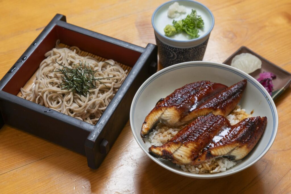 うなぎ丼　ざるそば　さいかい丼